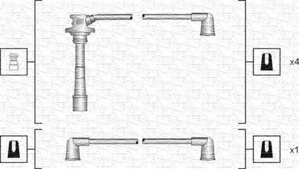 MAGNETI MARELLI 941318111176 Комплект дротів запалювання