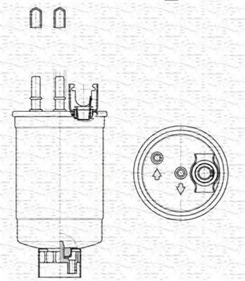 MAGNETI MARELLI 213908557000 Паливний фільтр