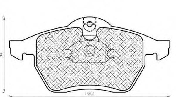 MAGNETI MARELLI 430216170403 Комплект гальмівних колодок, дискове гальмо