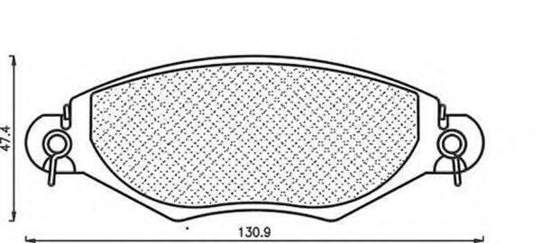 MAGNETI MARELLI 430216171039 Комплект гальмівних колодок, дискове гальмо