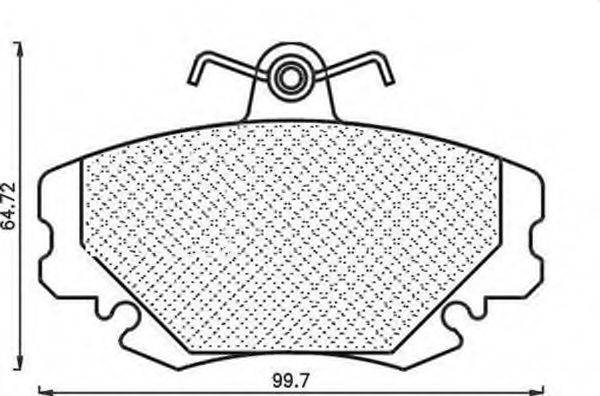 MAGNETI MARELLI 430216171081 Комплект гальмівних колодок, дискове гальмо