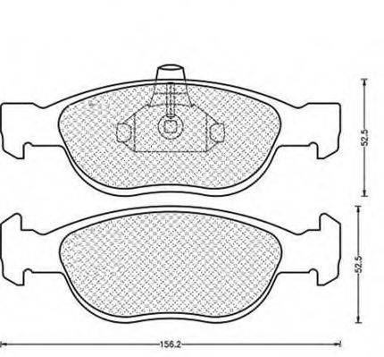 MAGNETI MARELLI 430216171164 Комплект гальмівних колодок, дискове гальмо