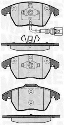 MAGNETI MARELLI 363916060135 Комплект гальмівних колодок, дискове гальмо