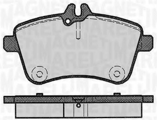 MAGNETI MARELLI 363916060302 Комплект гальмівних колодок, дискове гальмо