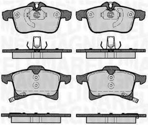 MAGNETI MARELLI 363916060364 Комплект гальмівних колодок, дискове гальмо