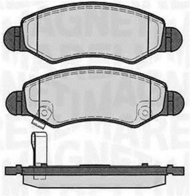 MAGNETI MARELLI 363916060450 Комплект гальмівних колодок, дискове гальмо