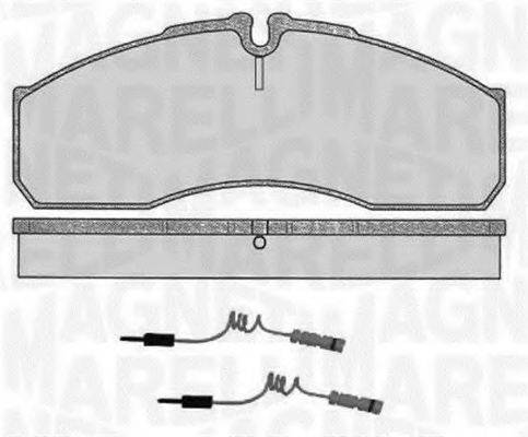 MAGNETI MARELLI 363916060481 Комплект гальмівних колодок, дискове гальмо