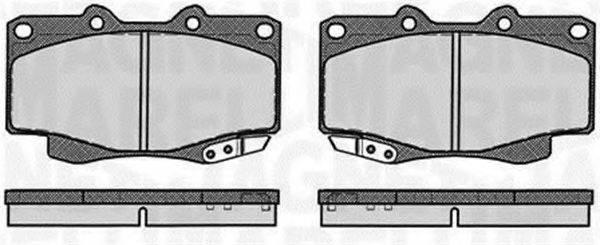 MAGNETI MARELLI 363916060495 Комплект гальмівних колодок, дискове гальмо