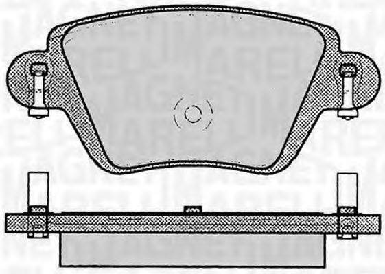 MAGNETI MARELLI 363916060613 Комплект гальмівних колодок, дискове гальмо