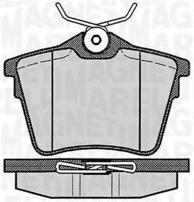 MAGNETI MARELLI 363916060616 Комплект гальмівних колодок, дискове гальмо