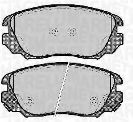 MAGNETI MARELLI 363916060723 Комплект гальмівних колодок, дискове гальмо