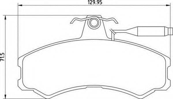 MAGNETI MARELLI 363700200290 Комплект гальмівних колодок, дискове гальмо