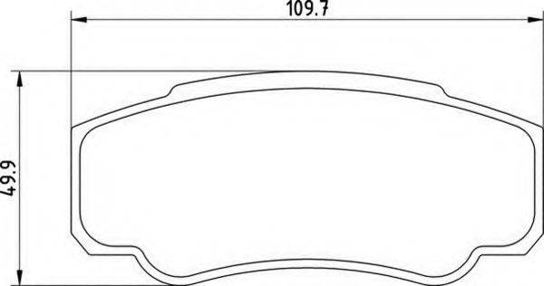 MAGNETI MARELLI 363710201356 Комплект гальмівних колодок, дискове гальмо