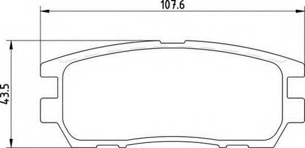 MAGNETI MARELLI 363710203019 Комплект гальмівних колодок, дискове гальмо