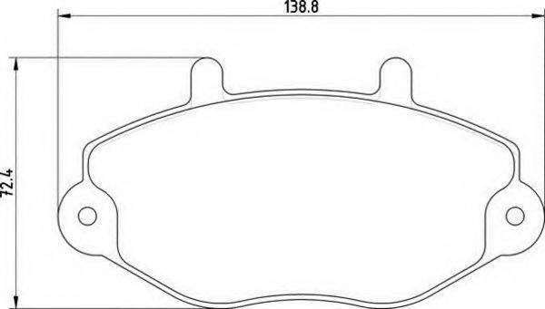 MAGNETI MARELLI 363710209100 Комплект гальмівних колодок, дискове гальмо