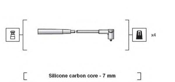 MAGNETI MARELLI 941318111039 Комплект дротів запалювання