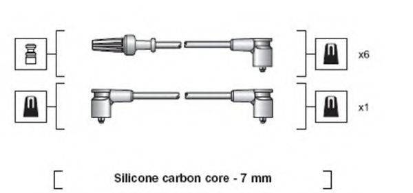 MAGNETI MARELLI 941318111056 Комплект дротів запалювання