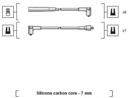 MAGNETI MARELLI 941318111061 Комплект дротів запалювання