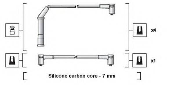 MAGNETI MARELLI 941318111218 Комплект дротів запалювання