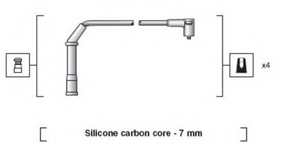 MAGNETI MARELLI 941318111219 Комплект дротів запалювання