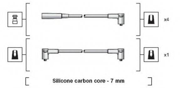 MAGNETI MARELLI 941318111233 Комплект дротів запалювання