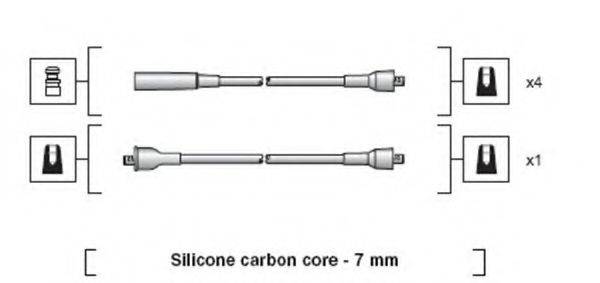 MAGNETI MARELLI 941318111247 Комплект дротів запалювання