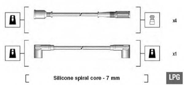 MAGNETI MARELLI 941095640604 Комплект дротів запалювання