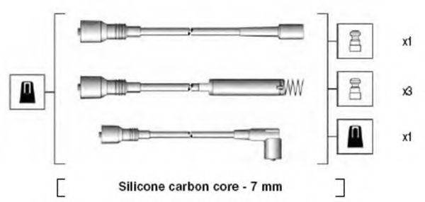 MAGNETI MARELLI 941125160670 Комплект дротів запалювання