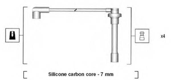 MAGNETI MARELLI 941315060893 Комплект дротів запалювання