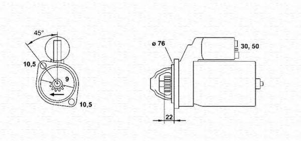 MAGNETI MARELLI 943241167010 Стартер