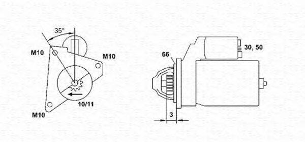 MAGNETI MARELLI 943251113010 Стартер