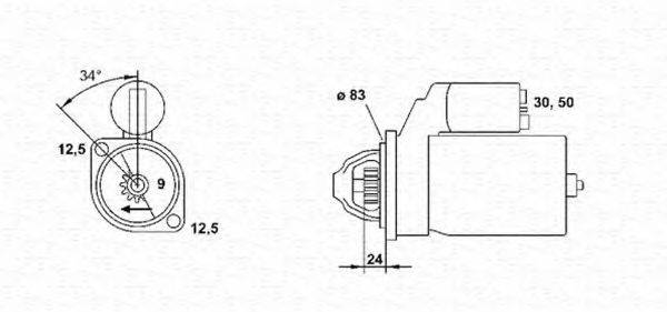 MAGNETI MARELLI 943251408010 Стартер