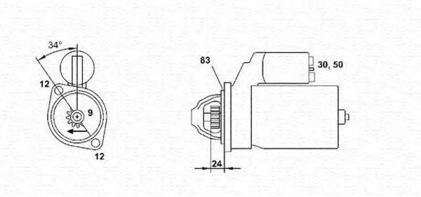 MAGNETI MARELLI 943251445010 Стартер