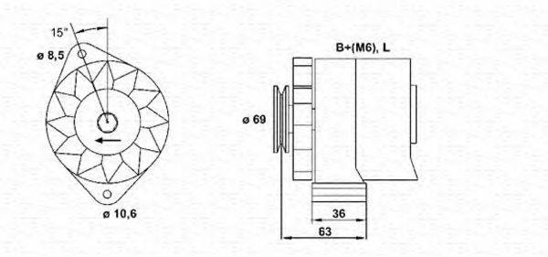 MAGNETI MARELLI 943346033010 Генератор