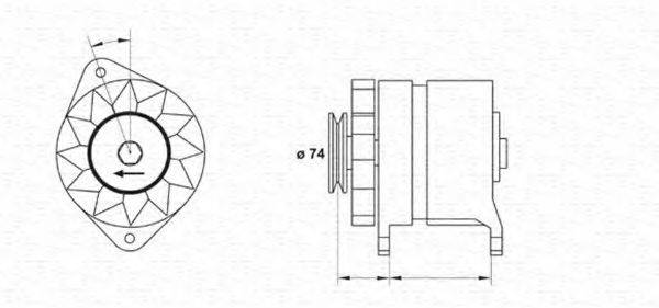 MAGNETI MARELLI 943346050010 Генератор