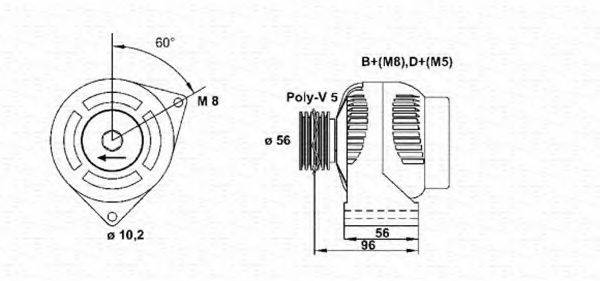 MAGNETI MARELLI 943346154010 Генератор