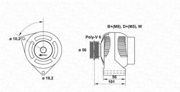 MAGNETI MARELLI 943354022010 Генератор