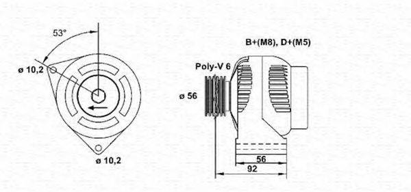 MAGNETI MARELLI 943354163010 Генератор