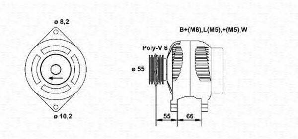 MAGNETI MARELLI 943355024010 Генератор