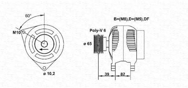 MAGNETI MARELLI 943355096010 Генератор