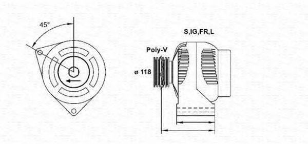 MAGNETI MARELLI 943355176010 Генератор