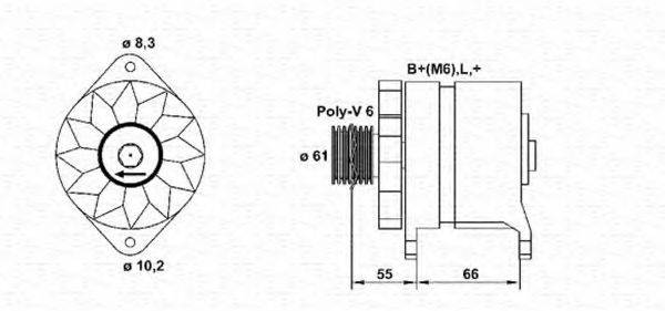 MAGNETI MARELLI 943356109010 Генератор