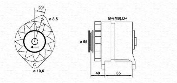 MAGNETI MARELLI 943356136010 Генератор