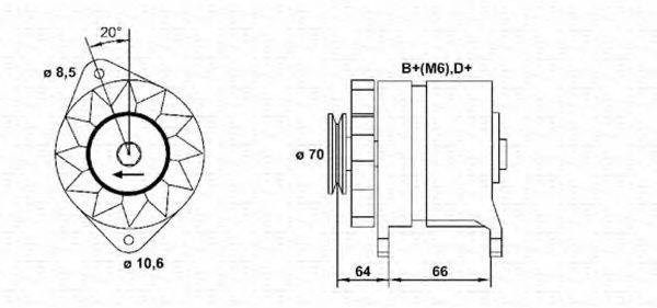 MAGNETI MARELLI 943356146010 Генератор