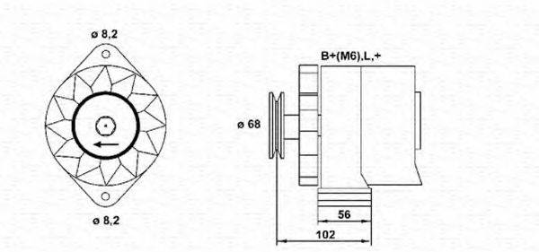 MAGNETI MARELLI 943356174010 Генератор