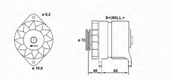 MAGNETI MARELLI 943356185010 Генератор