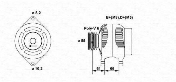 MAGNETI MARELLI 943356391010 Генератор