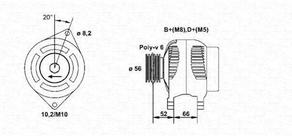 MAGNETI MARELLI 943356568010 Генератор