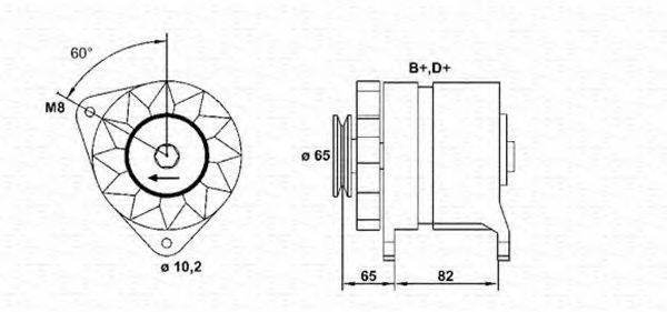 MAGNETI MARELLI 943356608010 Генератор