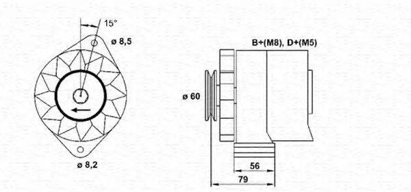 MAGNETI MARELLI 943356679010 Генератор